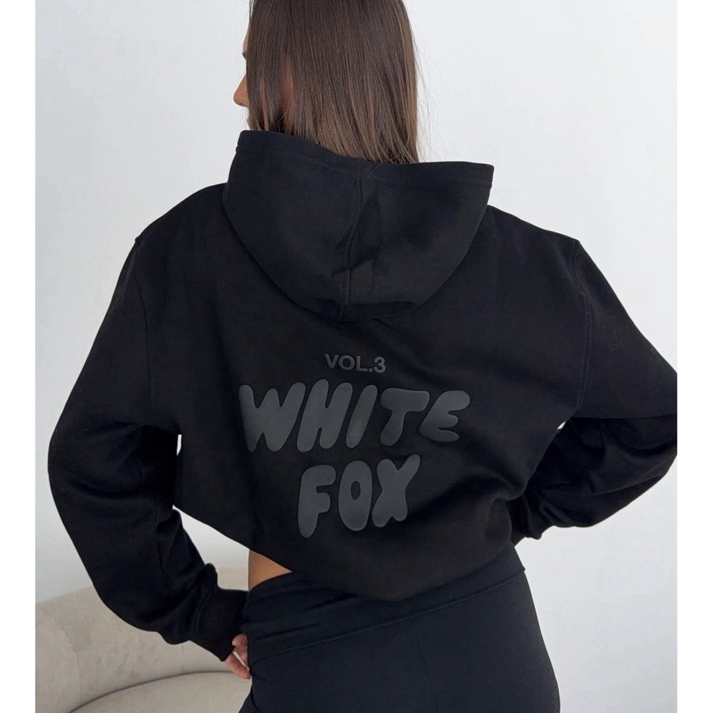 White Fox Boutique Offstage Hoodie Vol.3 Onyx Black Oversized 3XS/XXS NWT